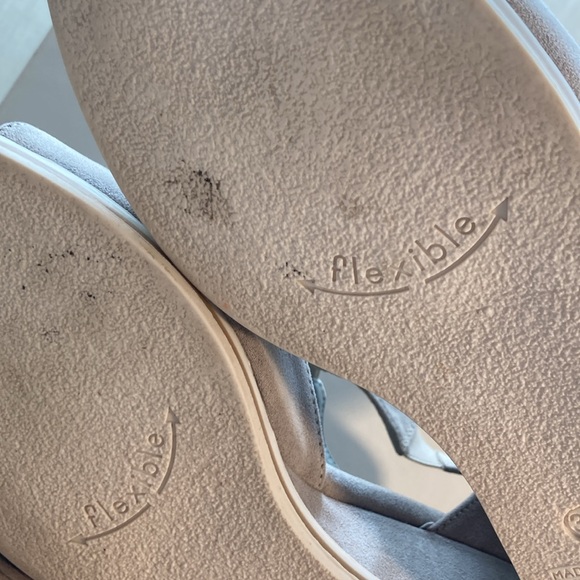 Sheridan Mia Italy wedge peep toe 37 leather suede - Picture 7 of 16